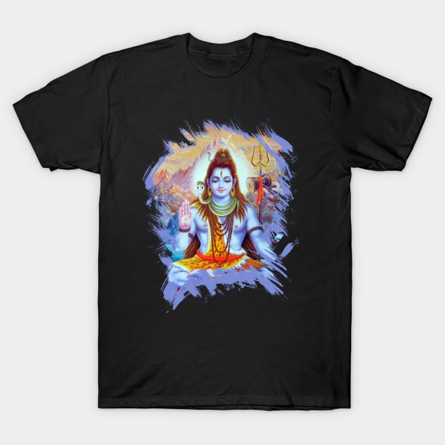 Shiva Hindu God T-Shirt by rumsport